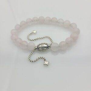 David Yurman Pink Quartz Bead Bracelet